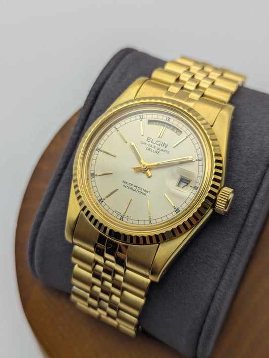 Elgin FKA125 Day-Date Quartz Deluxe