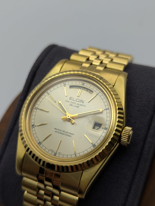 Elgin FKA125 Day-Date Quartz Deluxe