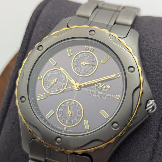 Citizen Attesa Eco-Drive 8625-H01261 TA Black Dial (610824)