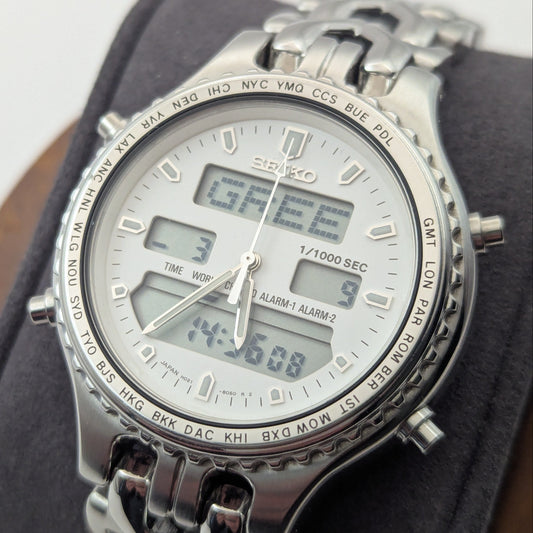 Seiko World Time Ana-Digi H021-8050